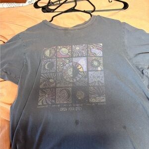 Graphic Tee with Celestial Design